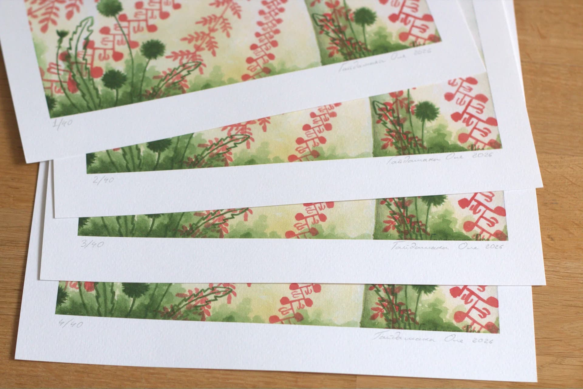Print on paper "Dandelion Field, April Bloom"