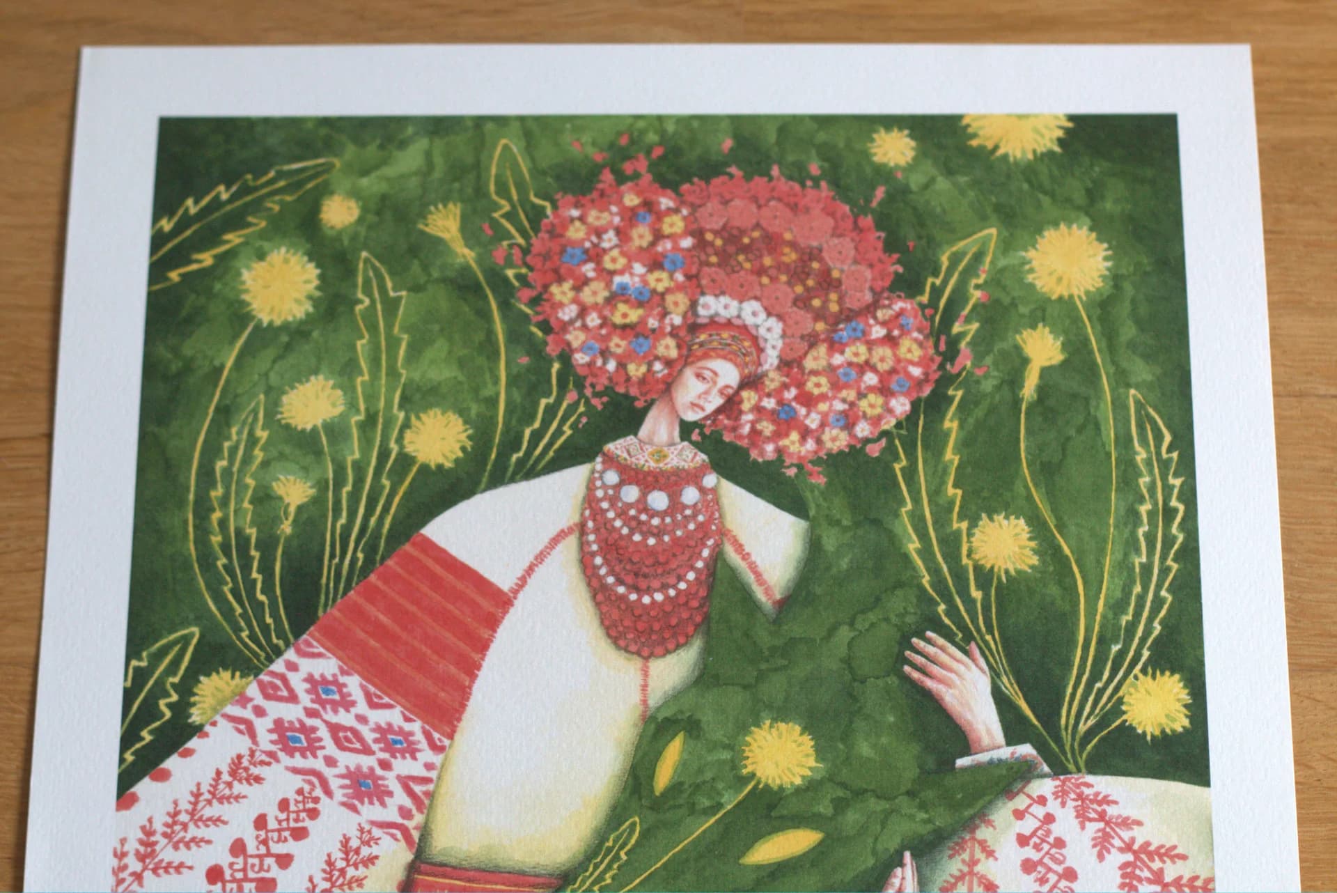 Print on paper "Dandelion Field, April Bloom"
