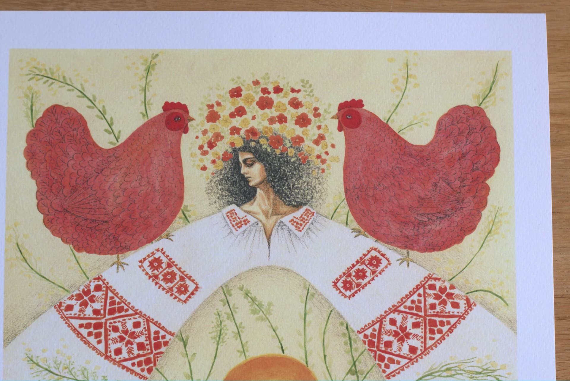 Print on paper "Birth of the Sun"